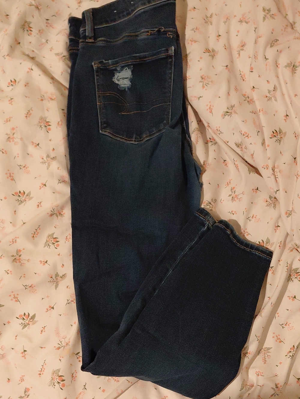 American Eagle Distressed Next Level Stretch Hi-Rise Jegging Size 10 Short